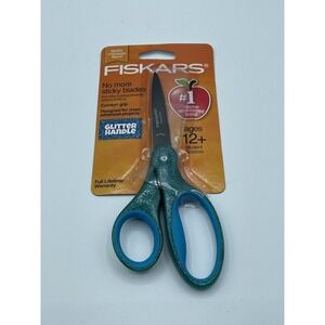Lot of 15 FISKARS Student Scissors 7" Blue Glitter Handle Comfort Grip Age 12+